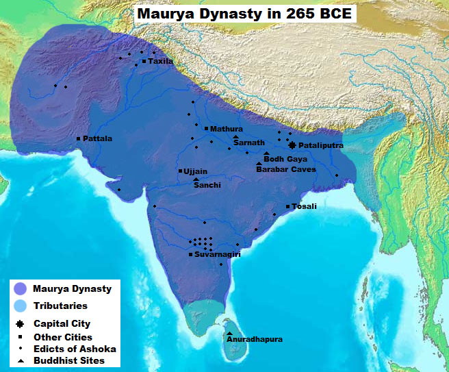 Maurya_Dynasty_in_265_BCE Maurya_Dynasty_in_265_BCE